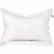 Подушка №202 Raffaello White пуховая упругая MirSon 50x50 см белый