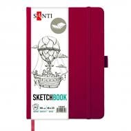 Скетчбук для графики Santi 16х23 см 80 лист. сливовый (743367)