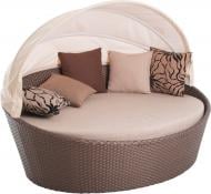 Диван с накрытием Bella Vita Гавана 126х180 см коричневый