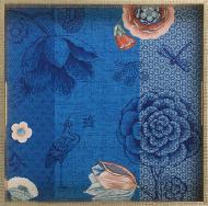 Поднос Золото с синим 37х37х4,5 см