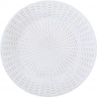 Поднос для хлеба Плетение белая 40х40х1,5 см