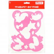 Трафарет Медвежонок и животные 20х16 см 1 вересня