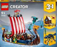 Конструктор LEGO Creator Корабель вікінгів і Мідгардський змій 31132