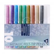 Фломастери Fusion металік 10 кольорів 650591 YES