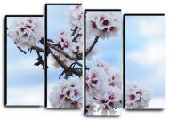 Картина модульная Цветение миндаля 112x82 см 4-2254743857-FLOW-32x44-WHITE