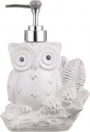 Диспенсер декоративный для жидкости Сова белый