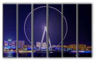 Картина модульная Колесо обозрения 171x112 см Hotel Arizona HD 6-3414743859-DUBA-44x67-BLUE