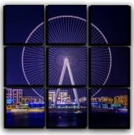 Картина модульная Колесо обозрения 77x77 см Hotel Arizona HD 9-3414743859-DUBA-30x30-BLUE Картина модульная Колесо обозрения 77x77 см Hotel Arizona HD 9-3414743859-DUBA-30x30-BLUE