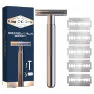Станок для гоління GILLETTE King C. Gillette з 5 змінними лезами 1 шт.