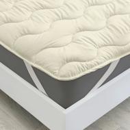 Наматрасник хлопковый MirSon №1720 Eco Light Creamy (Cotton) 120x190 см