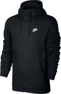 Джемпер Nike M NSW CLUB HOODIE FZ BB 804389-010 р. M черный Джемпер Nike M NSW CLUB HOODIE FZ BB 804389-010 р. M черный