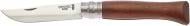 Нож складной Opinel №9 VRI, орех, упаковка ц:brown 204.66.79