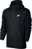 Джемпер Nike M NSW CLUB HOODIE FZ BB 804389-010 р. MT черный