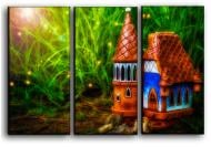 Картина модульная Волшебный замок 84x56 см Hotel Arizona HD 3-6302343859-FANT-22x33-GREEN Картина модульная Волшебный замок 84x56 см Hotel Arizona HD 3-6302343859-FANT-22x33-GREEN