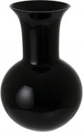 Ваза стеклянная Wrzesniak Glassworks Glint 29 см черная 17-9132A