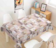 Скатерть STS5146-1 трехслойная 137x100 см с рисунком Даріана