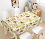 Скатерть STS5047-1 трехслойная 137x200 см с рисунком Даріана