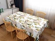 Скатерть ST5233-1 двухслойная 137x100 см с рисунком Даріана