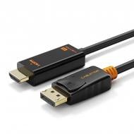 Кабель CableTime DisplayPort (M) - HDMI (M), 4K/60Hz, V1.2 (CD32K) black (CA915316)