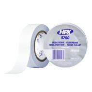 Изолента HPX 5200 19 мм х 10 м белая ПВХ IW1910