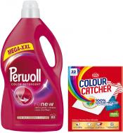Набір засобів Perwoll гель для машинного та ручного прання 4 л + кольоропоглинальні серветки 10 шт.