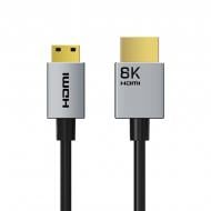 Кабель CableTime mini HDMI (M) - HDMI (M) 8K/60Hz, 48Gbps 0,5 м blackgrey (CA915859)