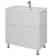 Тумба на ножках Aquarius белая с умывальником MODENA 80