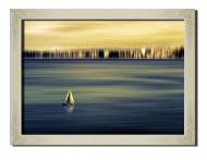 Картина Парусная лодка 41x31 см Hotel Arizona HD 1 SILVER FR-10422843859-SHIP-12x