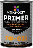 Грунтовка Kompozit ГФ-021 красно-коричневый мат 0,9 кг