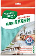 Салфетка Мелочи Жизни из микрофибры для кухни 1 шт./уп. бирюзовая