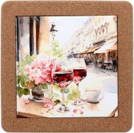 Підставка під гаряче Flamberg Romance 20 см кераміка/корок