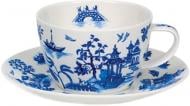 Чашка с блюдцем Dunoon Oriental blue 450 мл