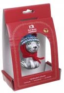 Елочная игрушка Кот в голубой шапке 11 x 8 x 3 см (2033038008)