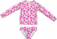 Комплект купальный HW 25ENGL9 р.86-92 розово-белый Комплект купальный HW 25ENGL9 р.86-92 розово-белый