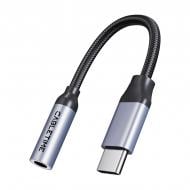 Адаптер CableTime USB Type-C (M) - 3.5 мм (F) blackgrey (CA915361)