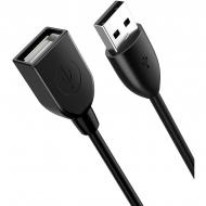 Кабель CableTime USB 2.0 AM — AF 0,5 м black (CA915156)