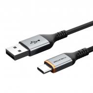 Кабель гибкий CableTime USB 2.0 AM — Type-C 1,5 м black (CA915224)