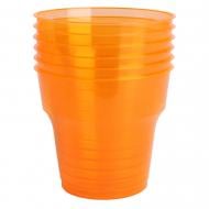 Стакан одноразовый из стеклопластика желтый Weekend 200 мл 6 шт.