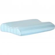 Подушка ортопедическая №7104 Elite Noble stripe Valentino Memory foam MirSon 58x40x10,5 см голубой