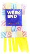 Виделка одноразова Weekend жовта 10 шт. Виделка одноразова Weekend жовта 10 шт.