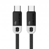 Кабель CableTime USB Type-C (M) - Type-C (M) PD60W 1 м blackgrey (CA915743)