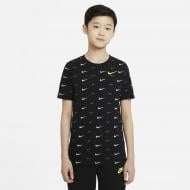 Футболка Nike B NSW TEE SWOOSH AOP DC7530-010 р.L чорний