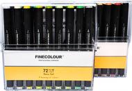 Набір двосторонніх маркерів FINECOLOUR Brush Mini 72 кольори EF103-TB72 різнокольоровий