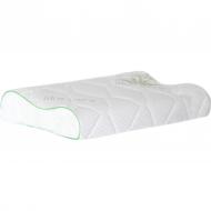 Подушка ортопедическая №7121 Elite Green nature Alberto Memory foam MirSon 58x40x10,5 см белый с рисунком