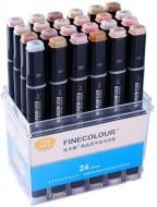 Набір двосторонніх маркерів FINECOLOUR Brush Skin SET 24 кольори різнокольоровий EF103-FS24