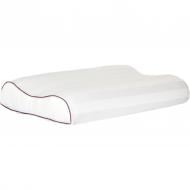 Подушка ортопедическая №7106 Elite Noble stripe Royal Pearl Memory foam MirSon 58x40x10,5 см белый