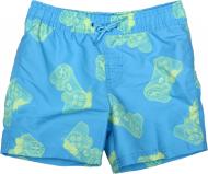 Шорты для плавания HW 25ENGL14 р.158-164 голубой с принтом