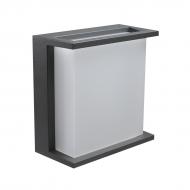 ВИТРИНА! Светильник уличный настенный Lutec LED 8 Вт IP54 серый QUBO 5195401118