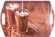 Таця Albayrak прямокутна з ручками Ice Coffee 31x45x4 см коричнева