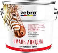 Емаль ZEBRA алкідна для підлоги ПФ-266 серія Акварель 885 жовто-коричневий глянець 0,9 кг